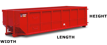 Dumpster sizes at RJM Construction Services